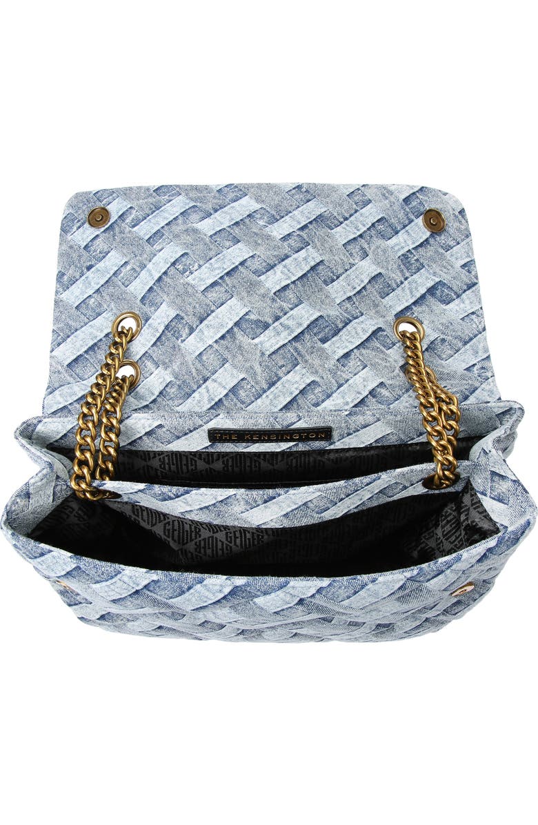 Kurt Geiger London Kensington Woven Denim Bag, Alternate, color, Denim