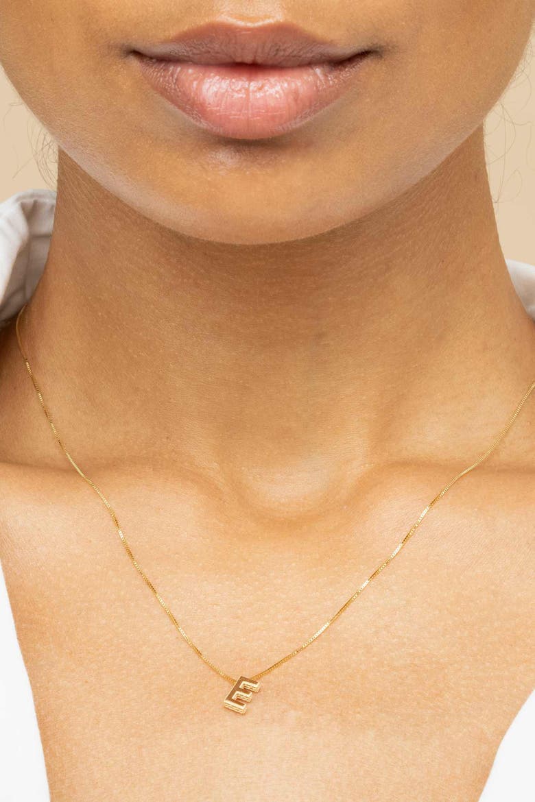 14K Gold Love Letter Initial Necklace, Alternate, color, Letter C