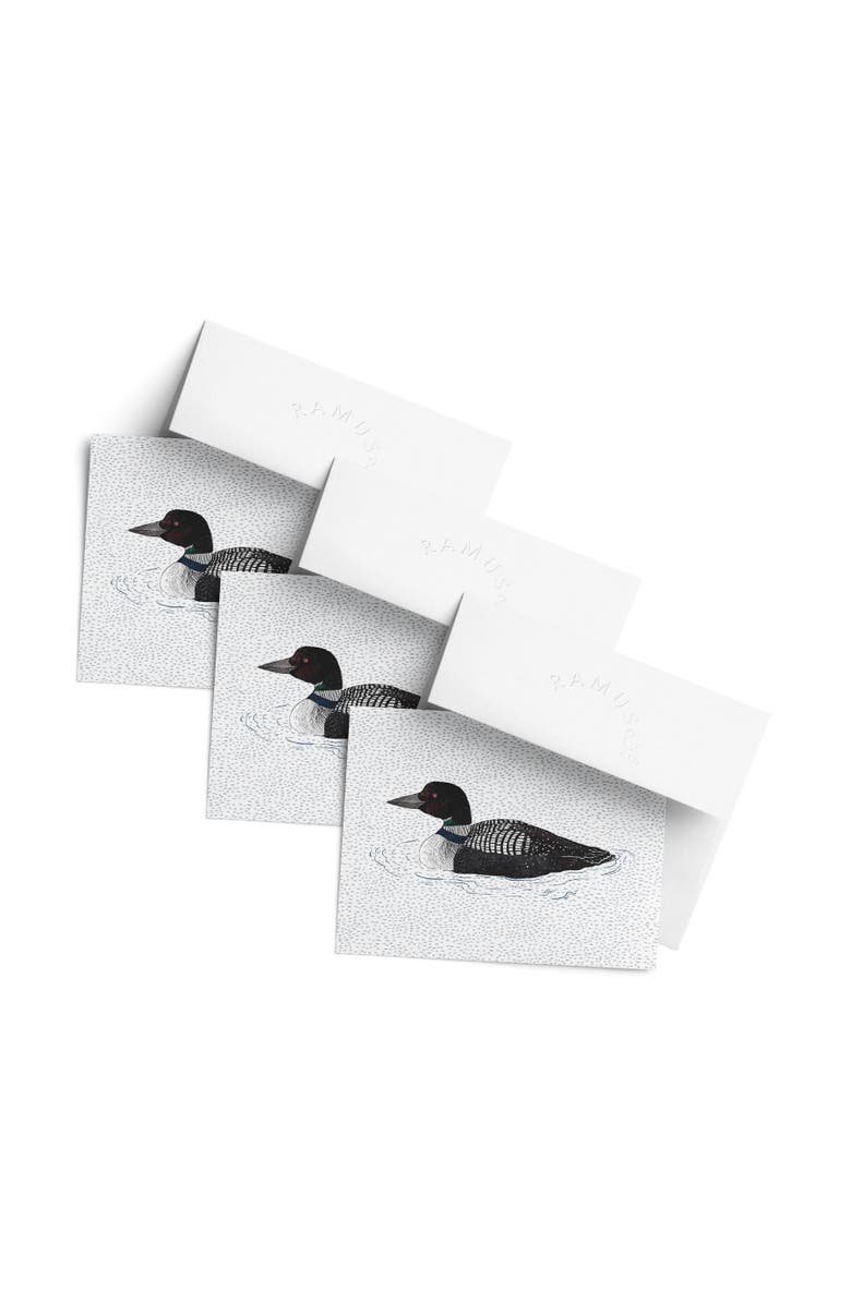 Ramus & Co Everyday Greeting Card Pack (3ct) "Loon", Main, color, Multi-Pack