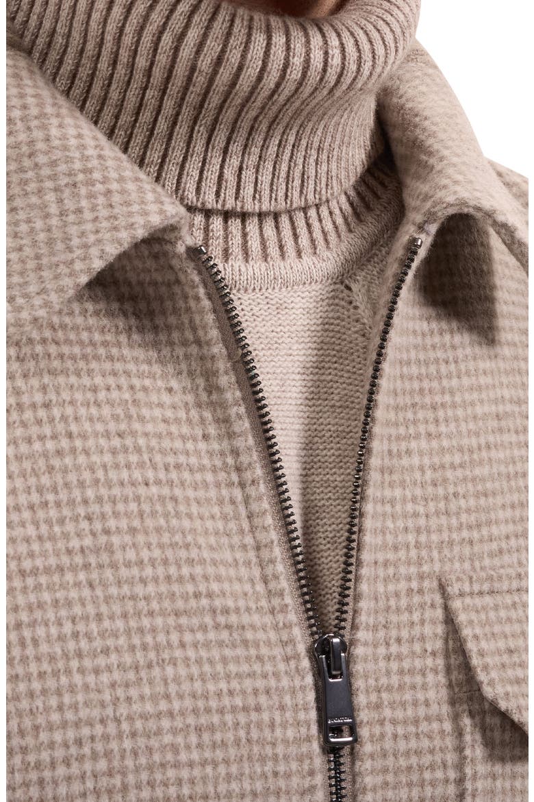Wool Blend Shirt Jacket, Alternate, color, COBBLESTONE
