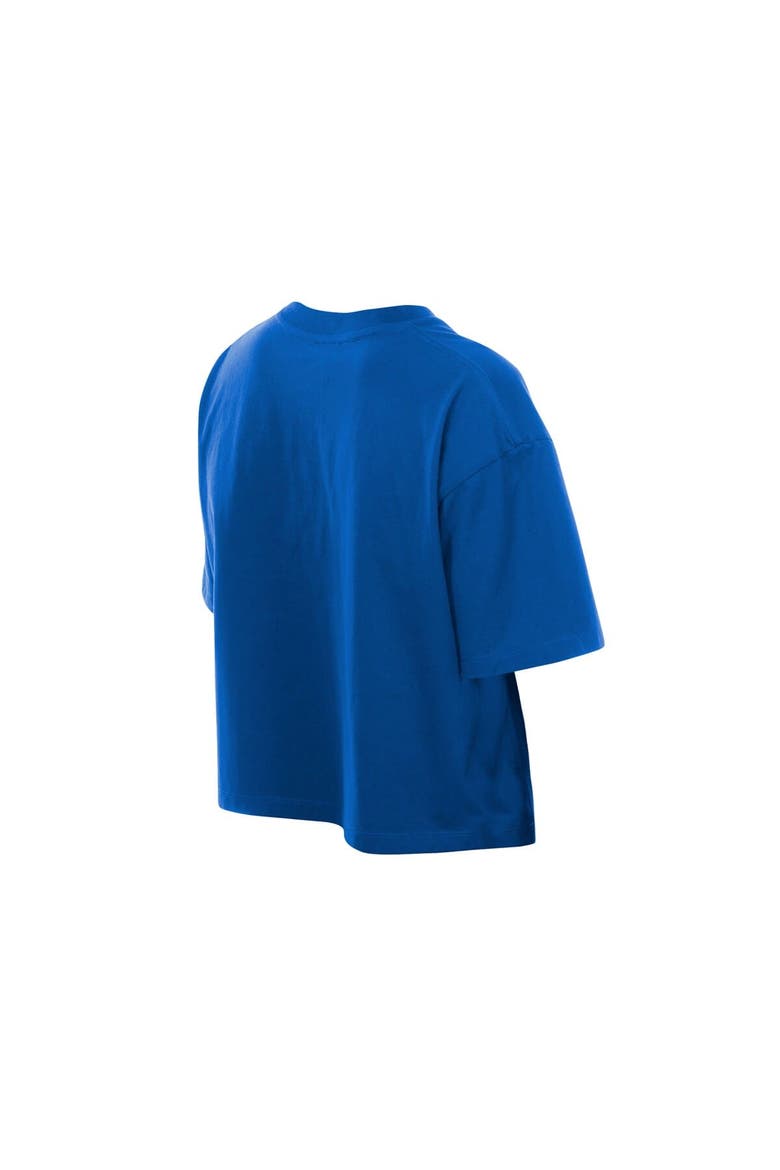 Women's New Era Royal New York Mets Boxy Foil Logo T-Shirt, Alternate, color, Royal