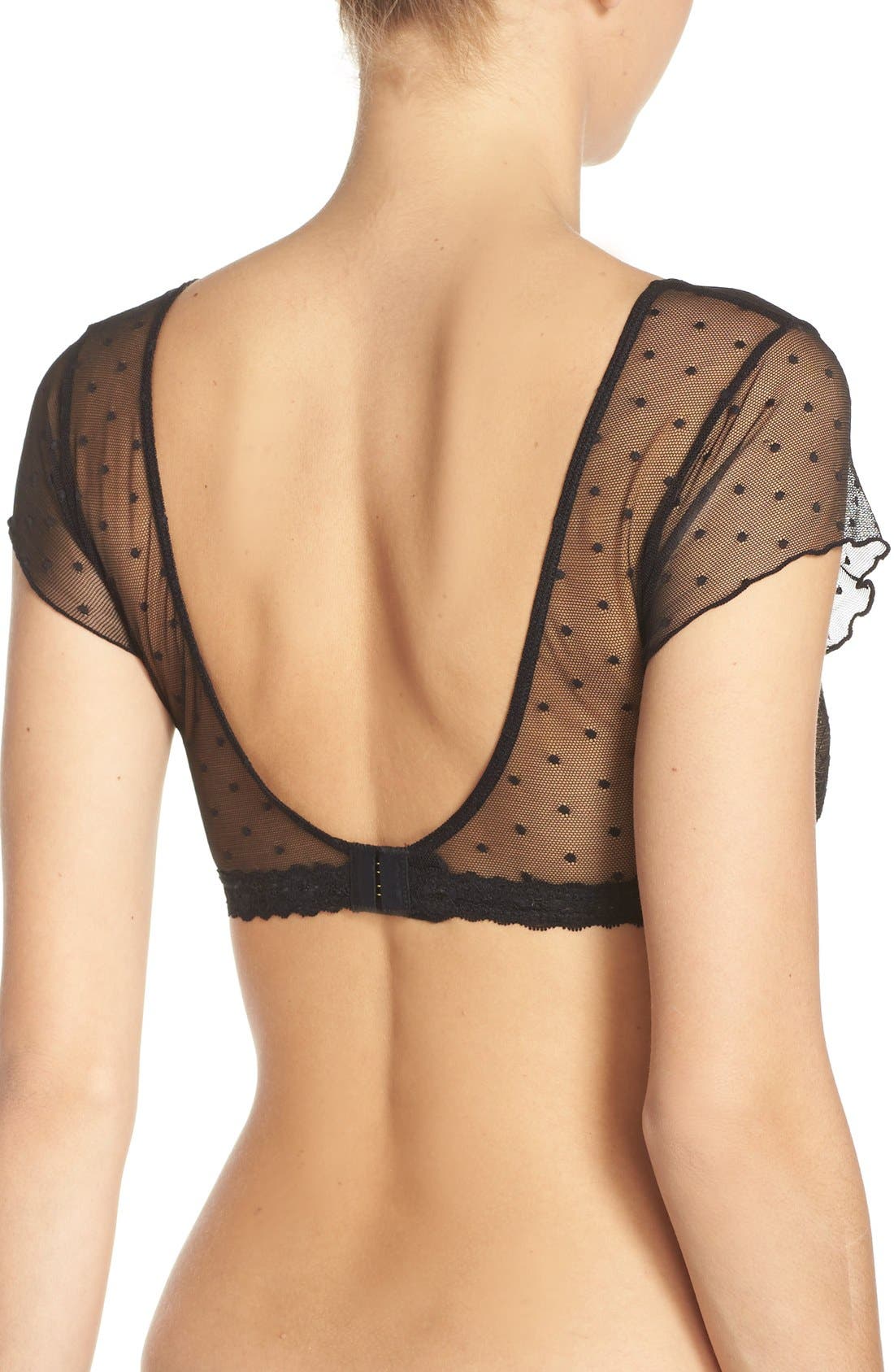 lace bralette with sleeves