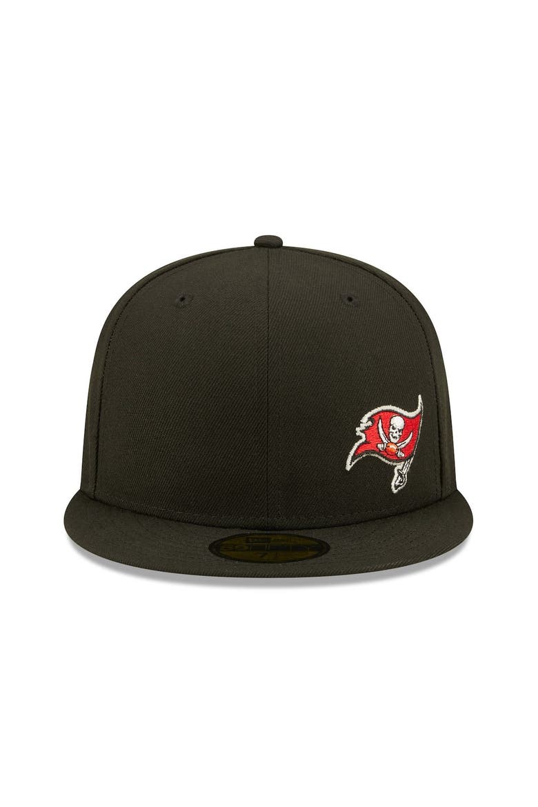 Men's New Era Black Tampa Bay Buccaneers  Flawless 59FIFTY Fitted Hat, Alternate, color, Black