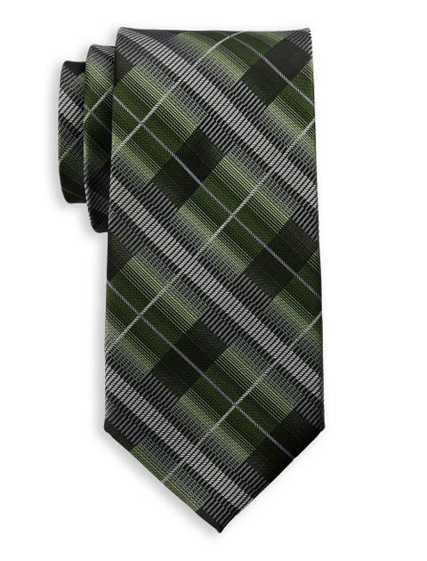 Big & Tall Futuristic Plaid Tie