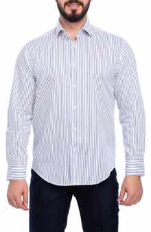 VELLAPAIS Barkson Slim Fit Cotton Dress Shirt