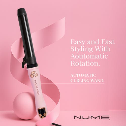 Nume Showstopper Automatic Rotating Curling Iron In Pink