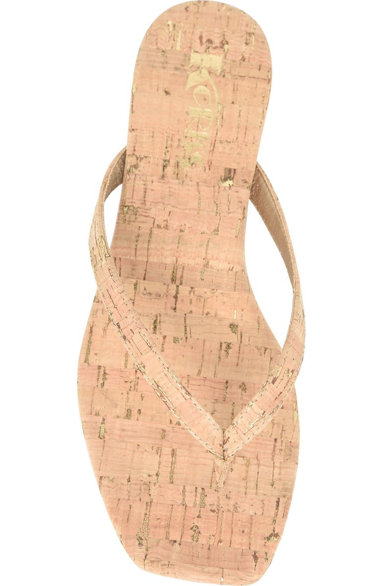 KORKS Winnie Flip Flop, Alternate, color, Natural Cork