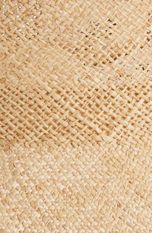 Lack Of Color Reef Straw Bucket Hat In Natural