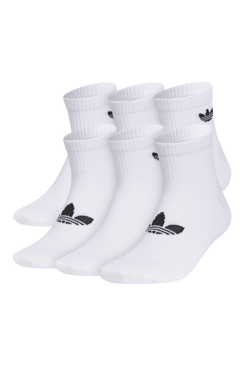 Gender Inclusive Originals Superlit Assorted 6-Pack Quarter Socks, Main, color, WHITE/ BLACK