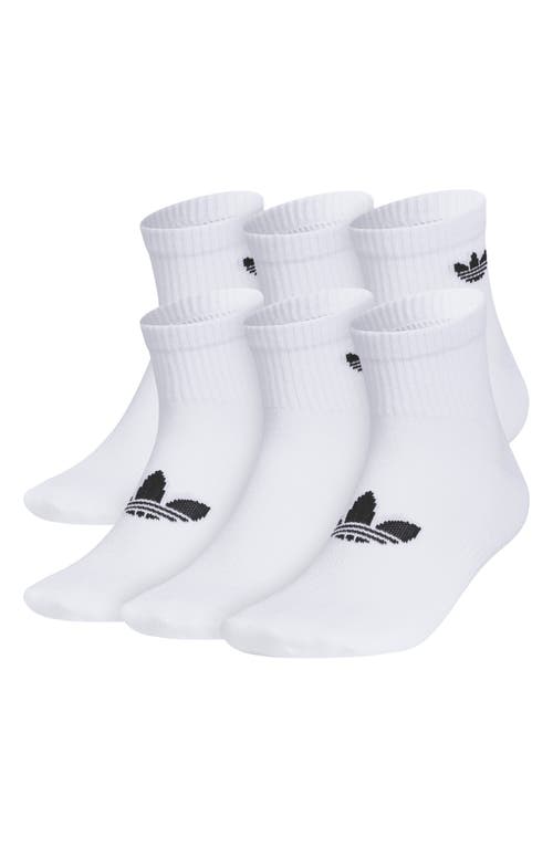 ADIDAS ORIGINALS ADIDAS GENDER INCLUSIVE ORIGINALS SUPERLIT ASSORTED 6-PACK QUARTER SOCKS