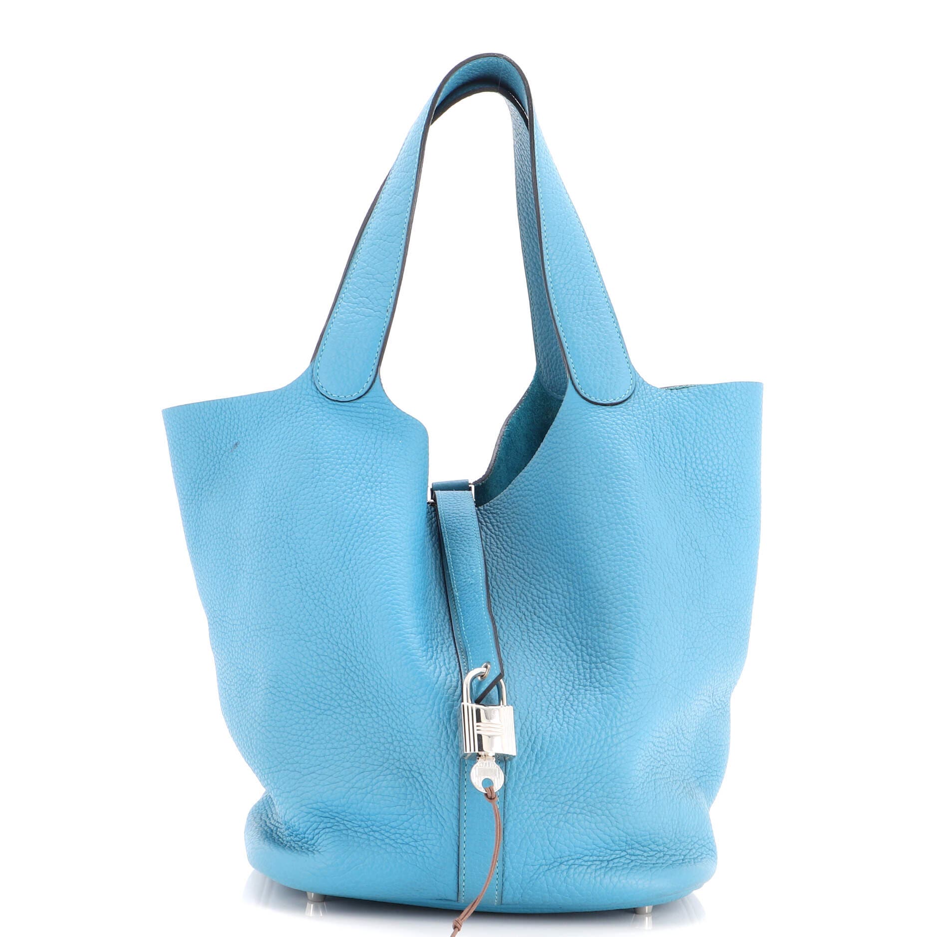 Picotin Lock Bag Clemence GM, Main, color, Blue