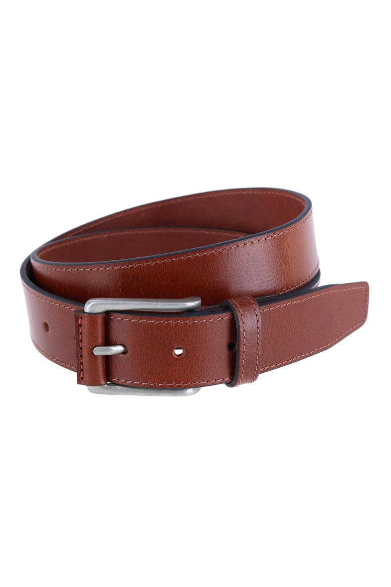 Wyatt 35mm Genuine Leather Casual Jean Belt, Main, color, Tan