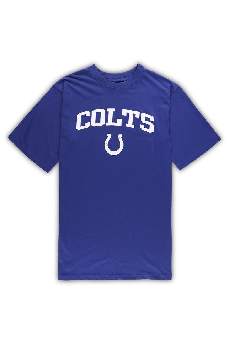 Men's Concepts Sport Royal/Heather Gray Indianapolis Colts Big & Tall T-Shirt & Pants Sleep Set, Alternate, color, Royal