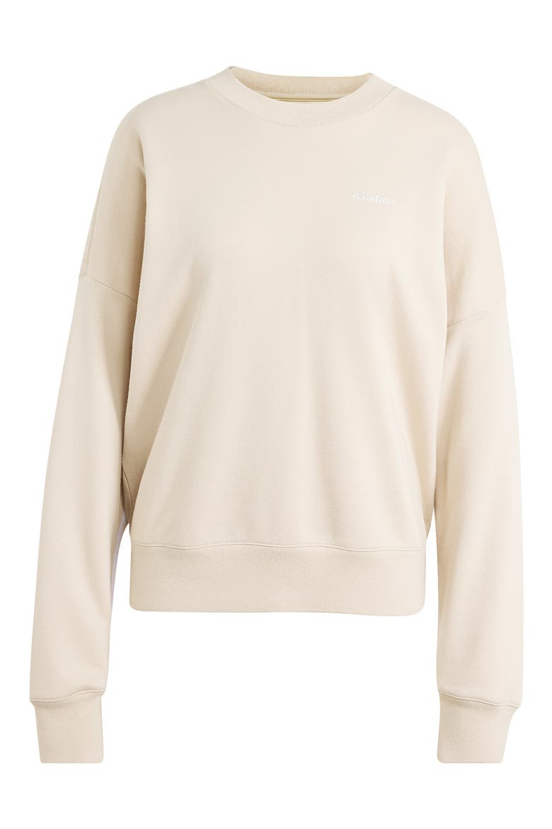 Logo Crewneck Sweatshirt, Alternate, color, CRYSTAL LINEN/ FROZEN PURPLE