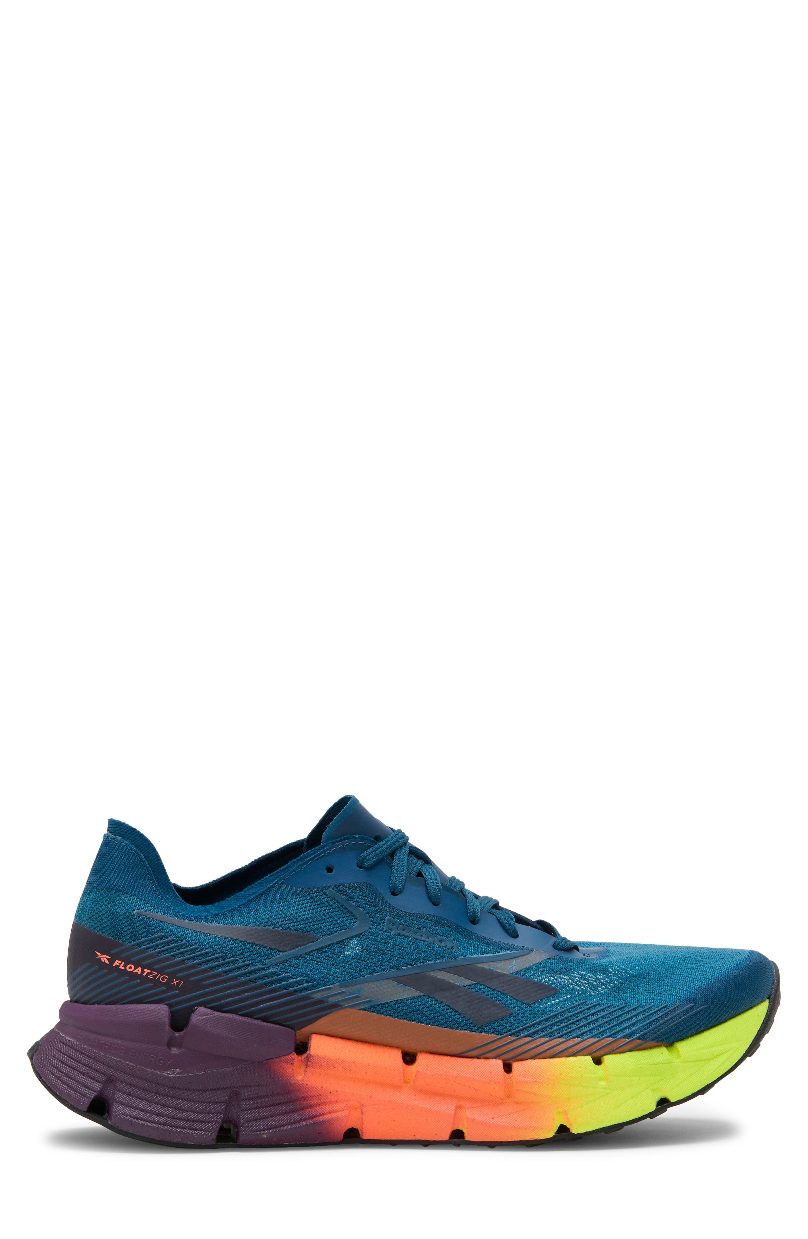 Floatzig X1 Running Shoe, Alternate, color, ESCAPE BLUE/DIGITL LIME/CORAL