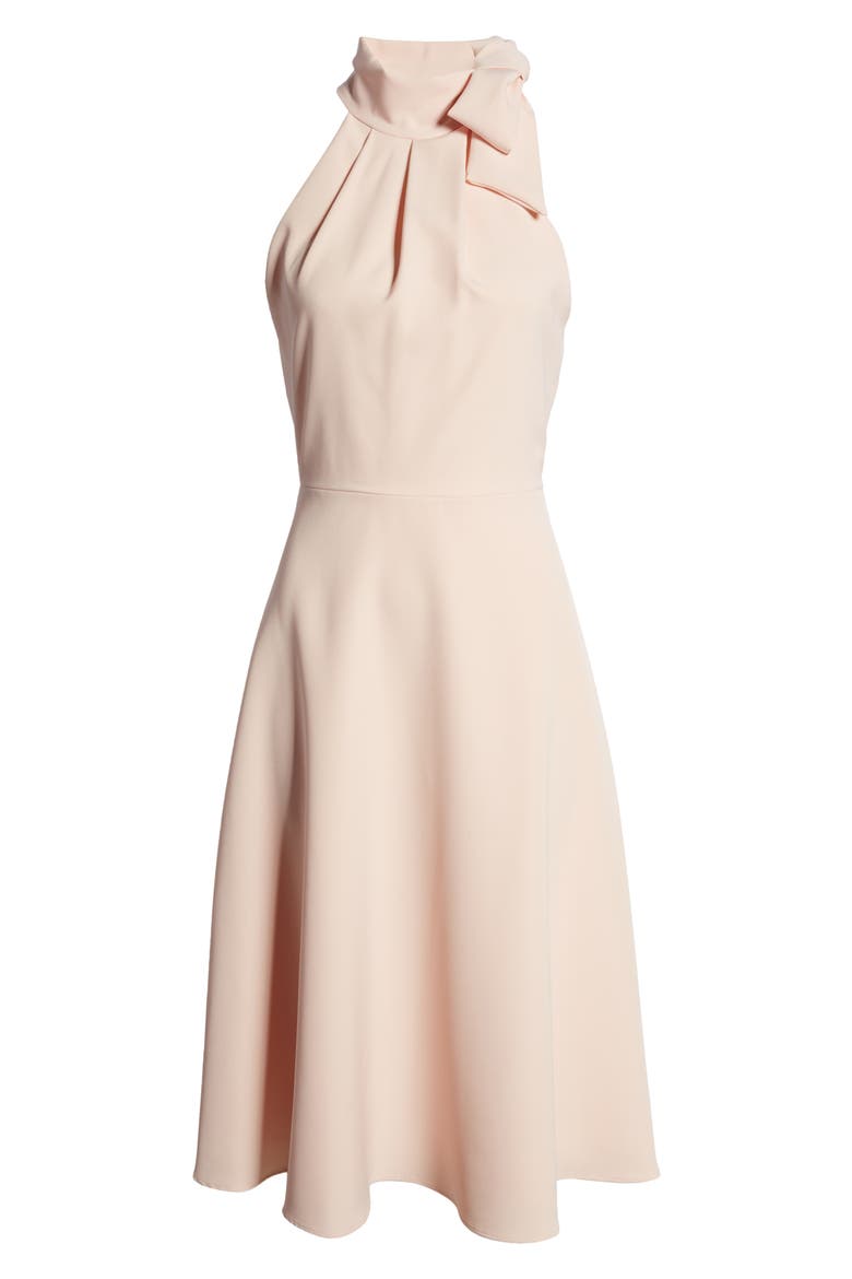 Audrey Sleeveless Tie Neck Dress, Alternate, color, SWEET BLUSH