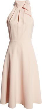 Black Halo Audrey Sleeveless Tie Neck Dress