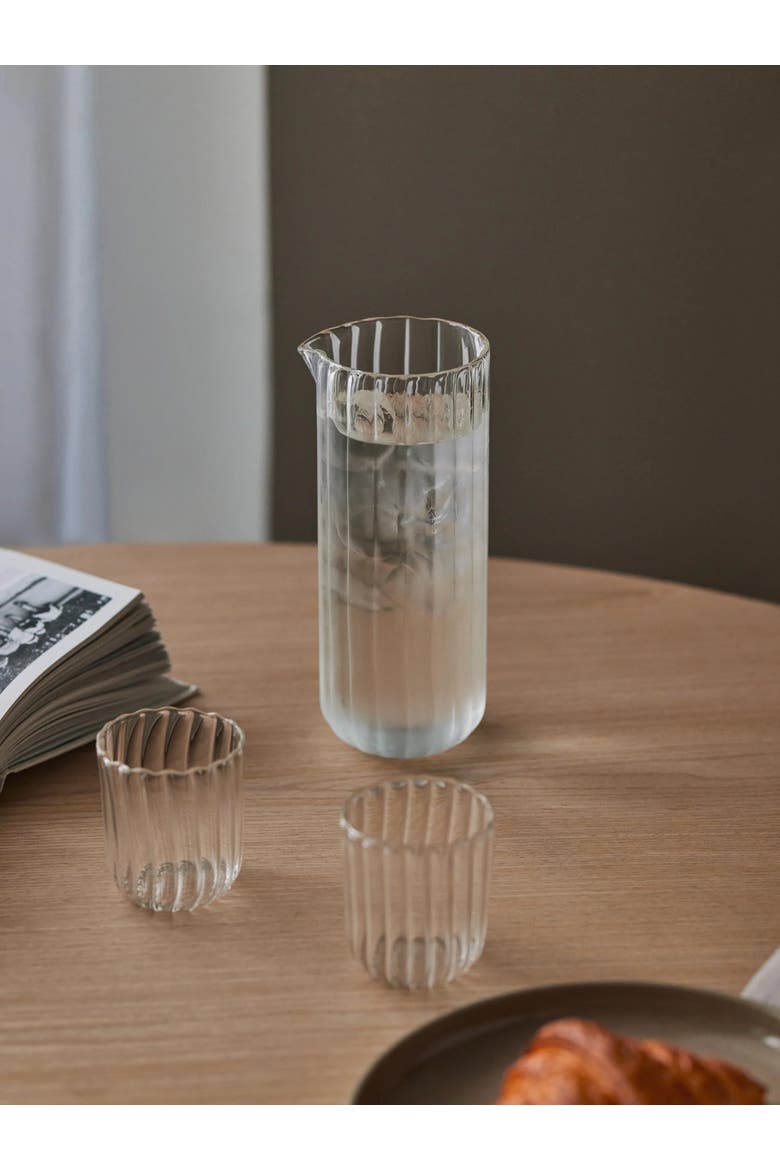 Kira Glass Pitcher, Alternate, color, Clear