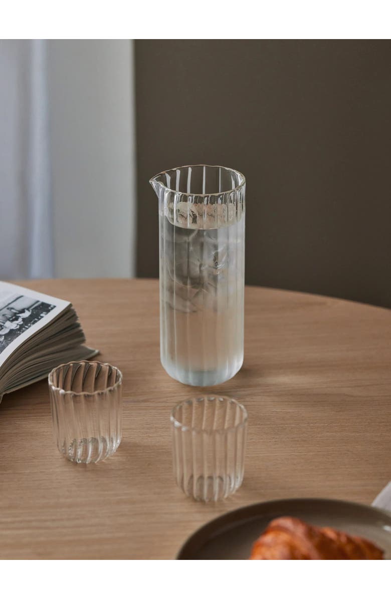 Fleck Kira Glass Pitcher, Alternate, color, Clear