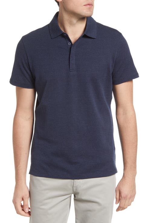 Creston Micropattern Jacquard Polo