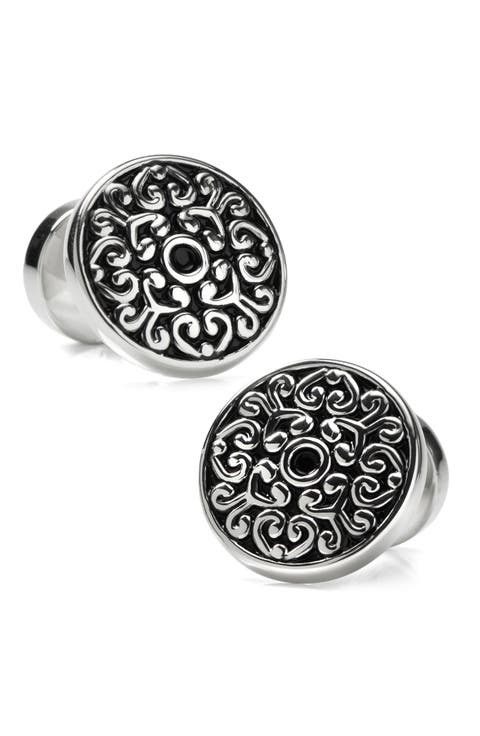 Filigree Round Cuff Links