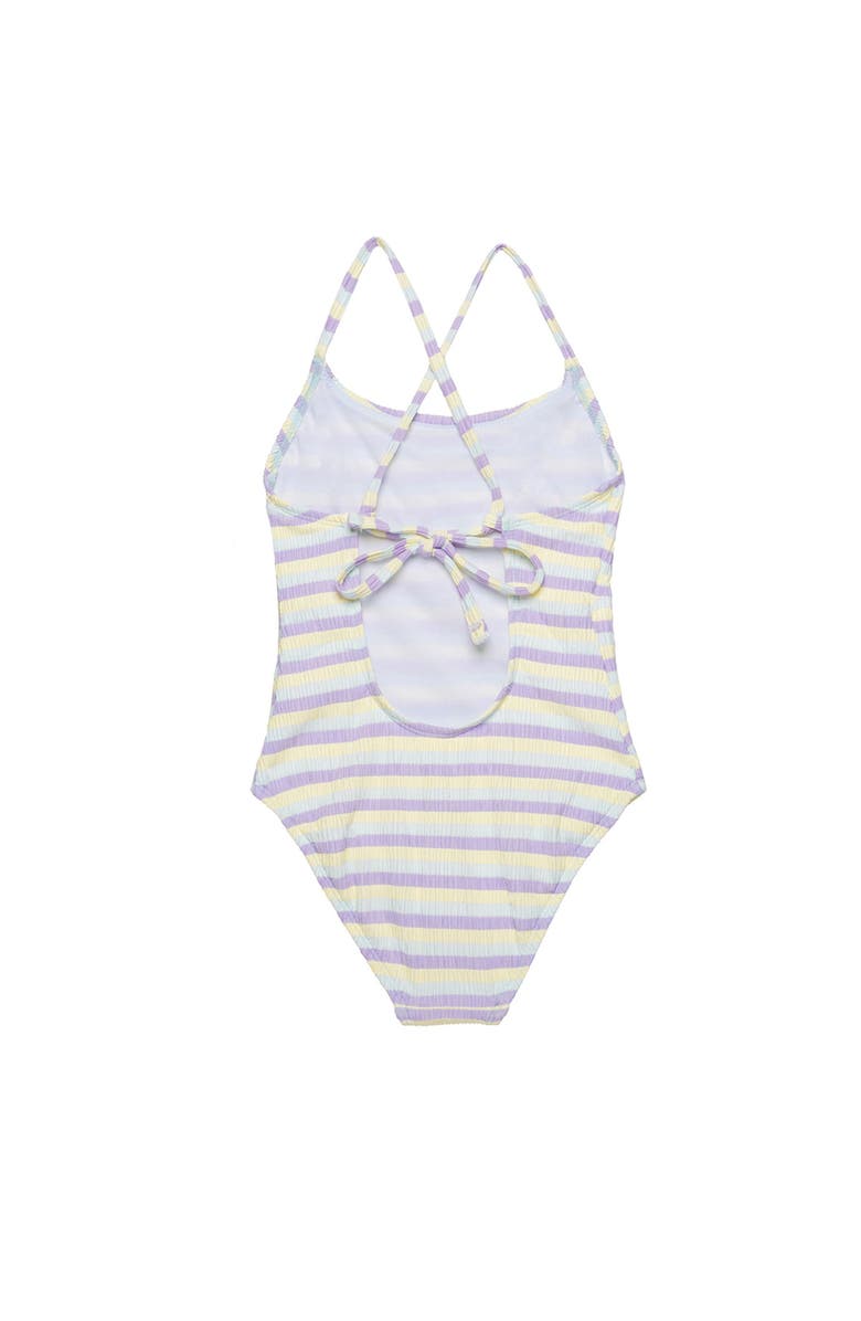 Gottex Kids Lollipop Textured Criss Cross Back Adjustable One Piece, Alternate, color, Lollipop-Multi