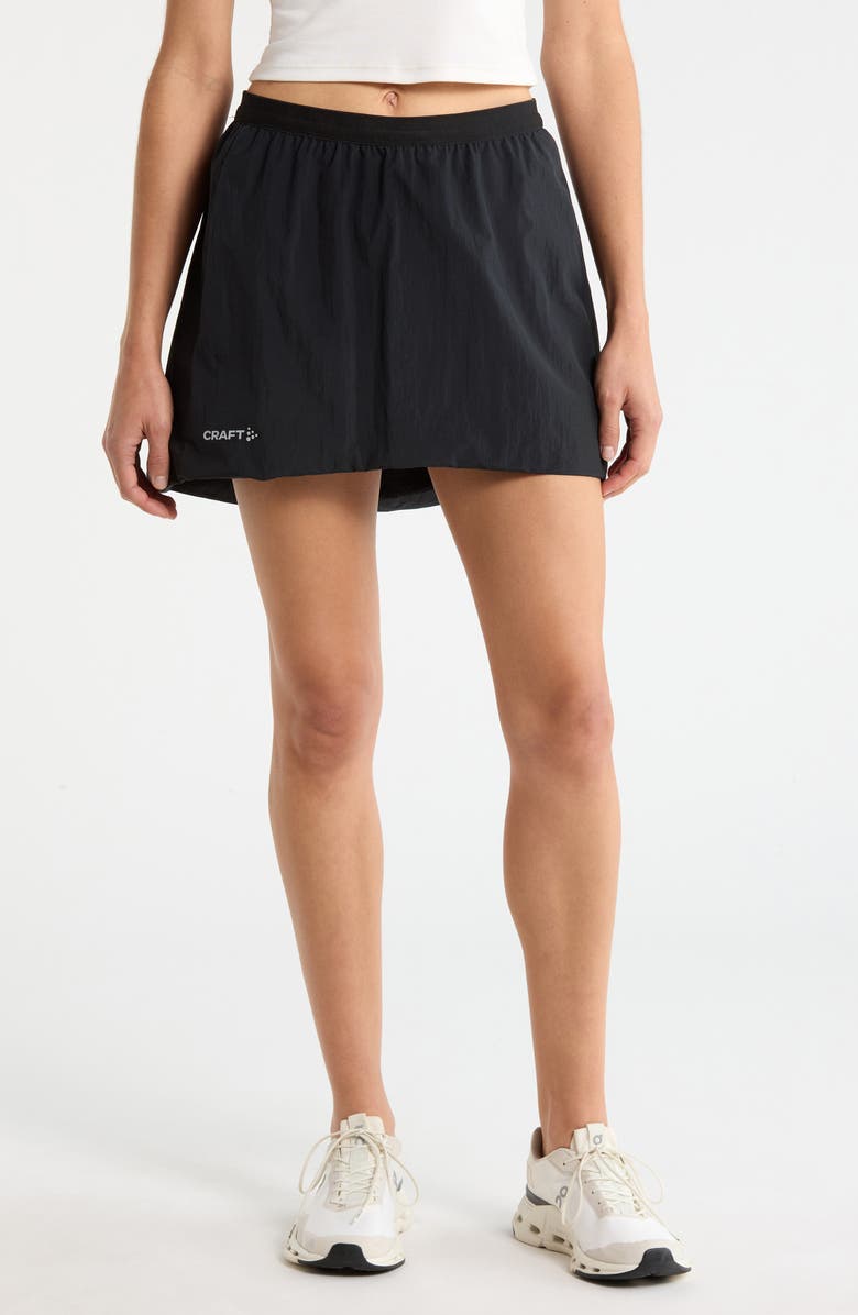 Craft Subz Jersey Skirt, Main, color, Black