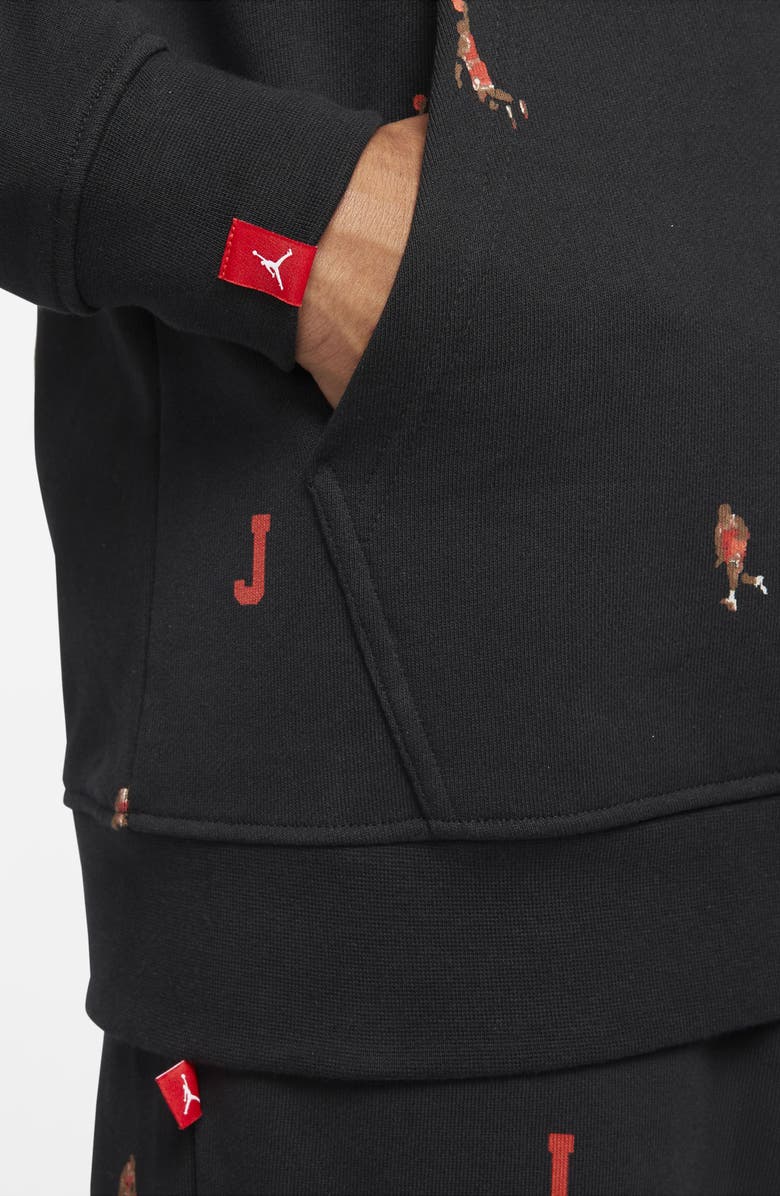 Jordan Essentials Graphic Fleece Hoodie, Alternate, color, 