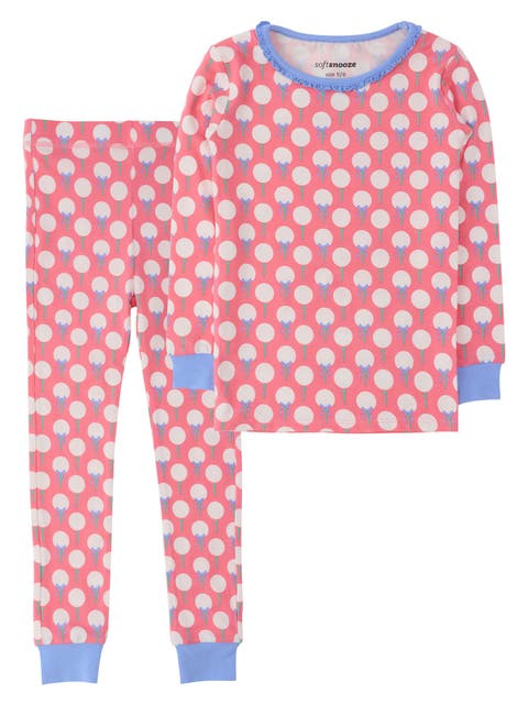 Modal Blend Ruffle Long Sleeve Pajama Set