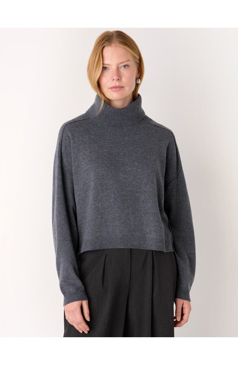 Whistles Wool Cowl Neck Knit Sweater, Main, color, Grey