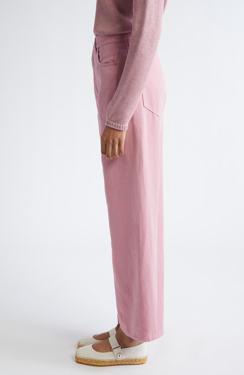 Max Mara Onorata Wide Leg Jeans, Alternate, color, Peony