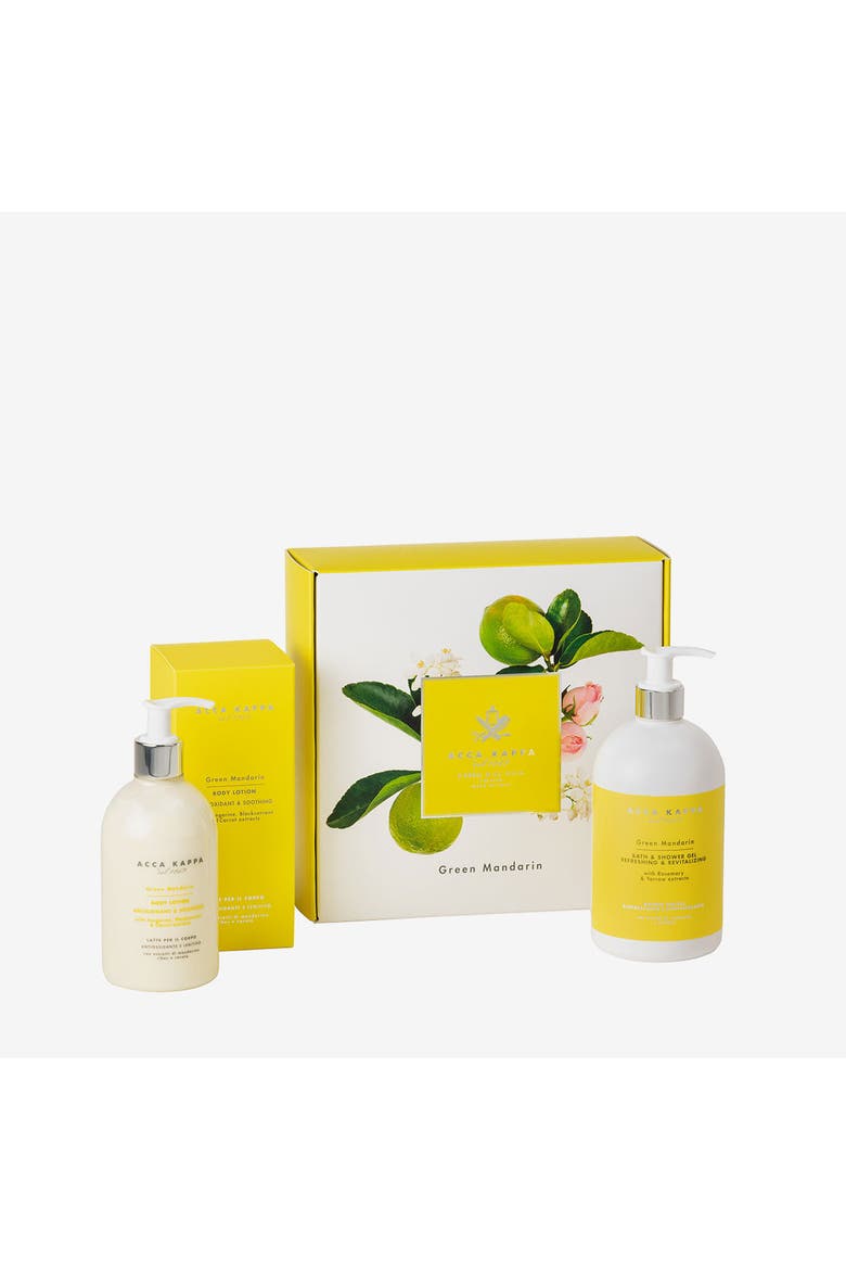 Green Mandarin Body Care Gift Set, Main, color, White