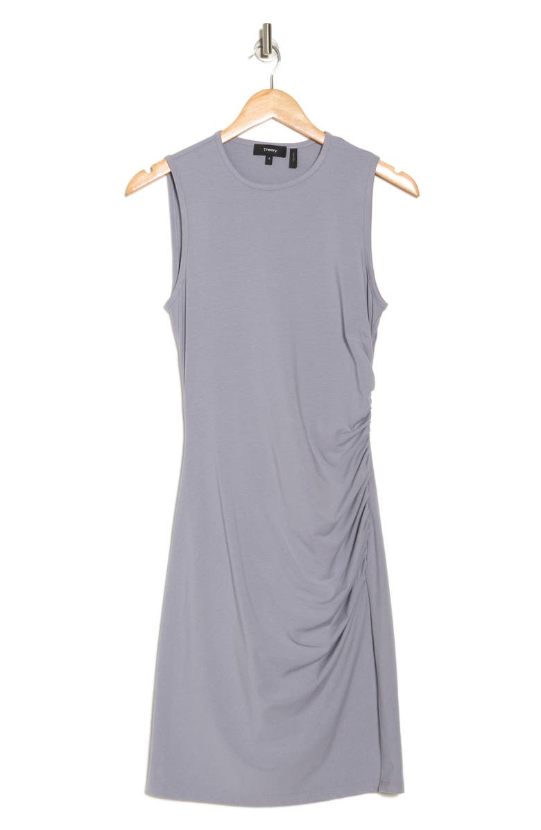 Theory Ruched Sheath Dress, Alternate, color, Stork