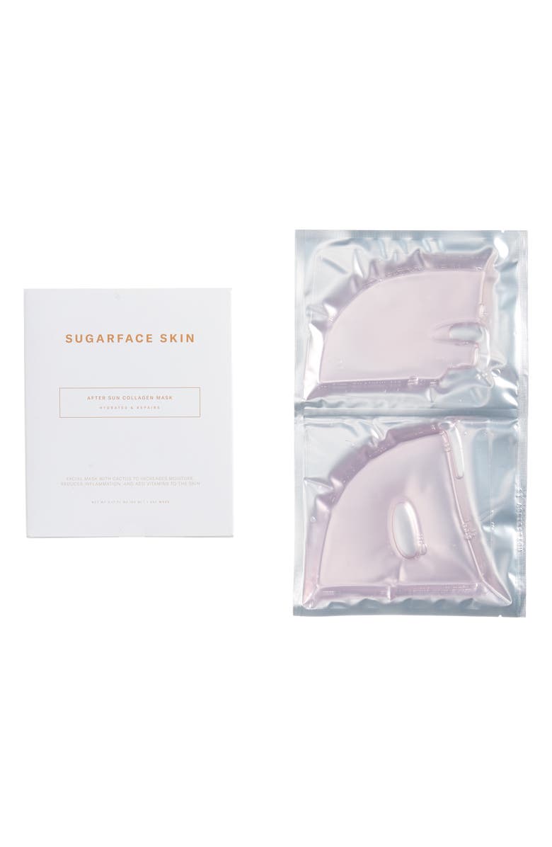 SUGARFACE SKIN After Sun Collagen Facial Mask, Main, color, 