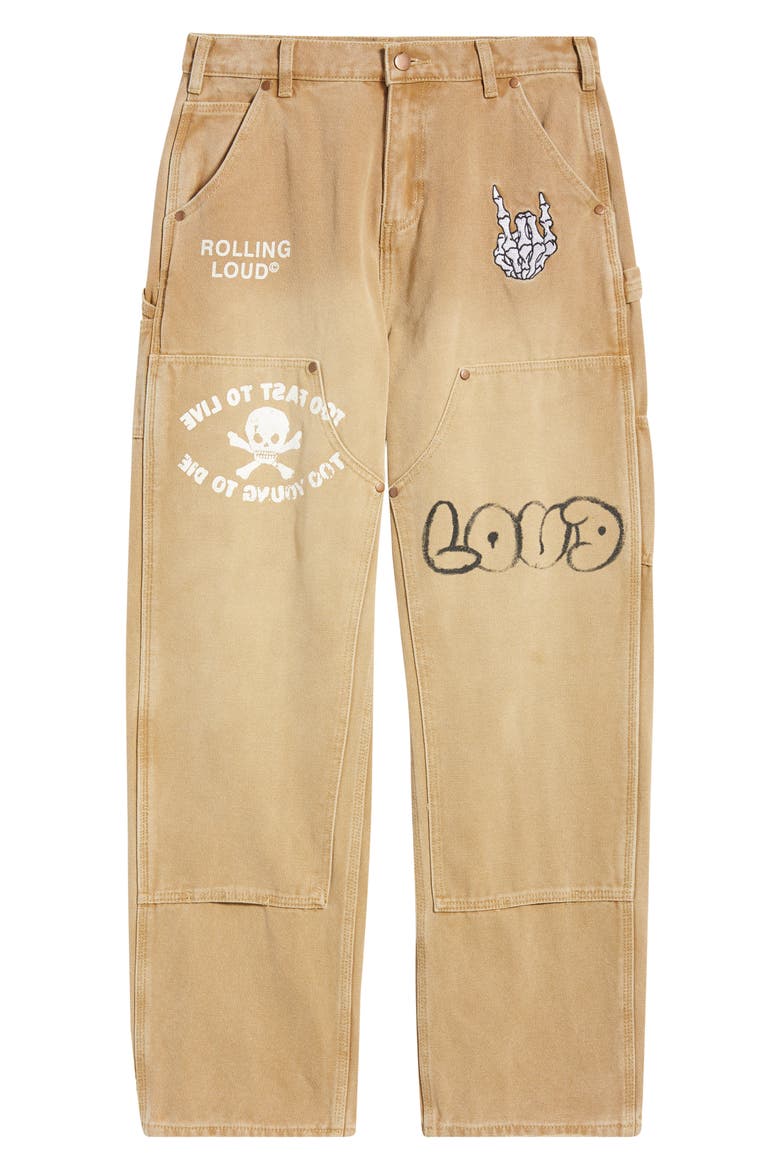 Notebook Cotton Blend Work Pants, Alternate, color, TAN