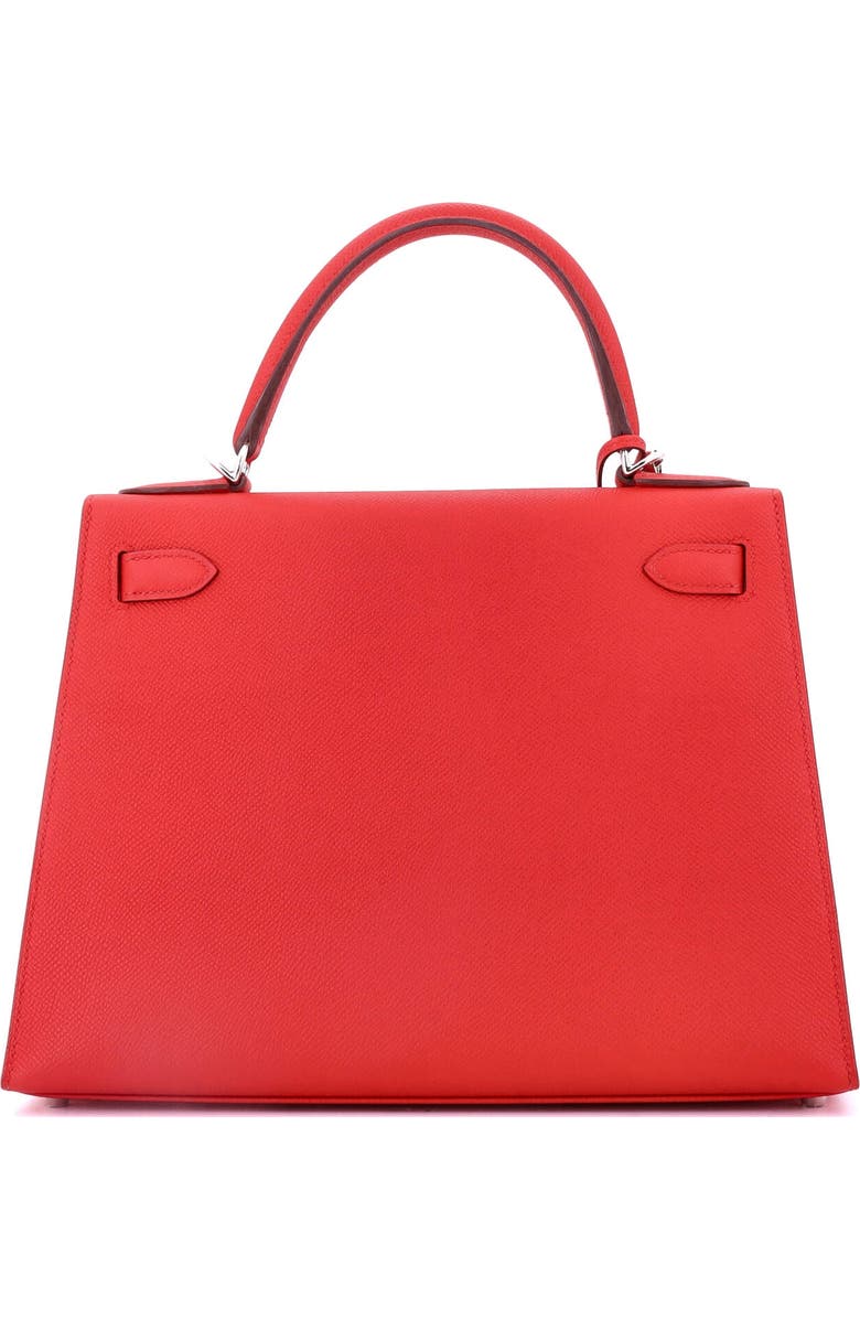 Pre-Owned Hermes Kelly Handbag Red Epsom with Palladium Hardware 28, Alternate, color, Rouge Tomate