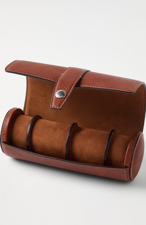 Brunello Cucinelli Calfskin Watch Case In Copper