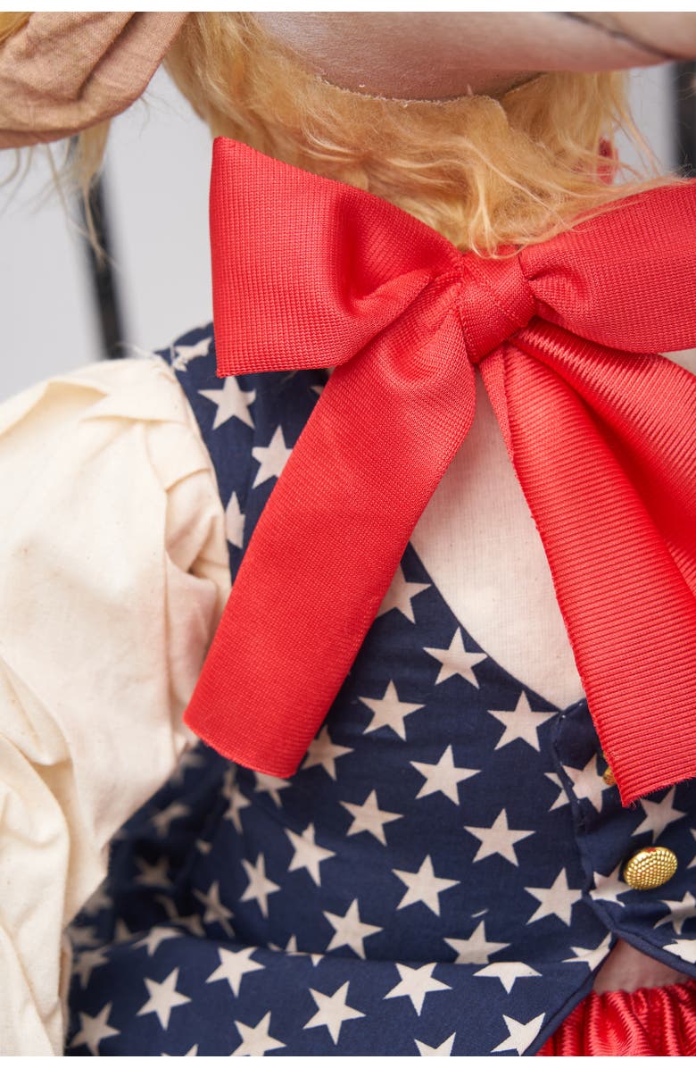 Gallerie II Patriotic Gussie Sheep w/ Stars & Stripes Dress Decorative Figurine, Alternate, color, Red