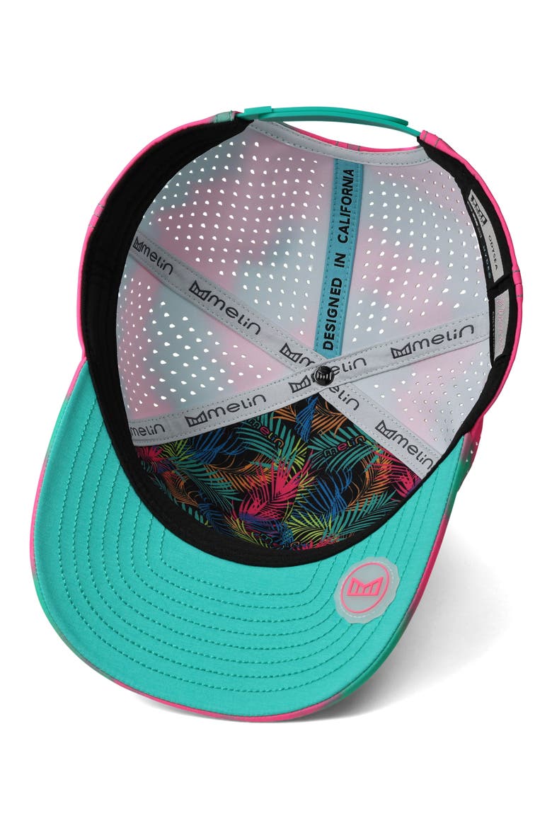 Hydro Odysea Neon Tie Dye Hat, Alternate, color, NEO PINK