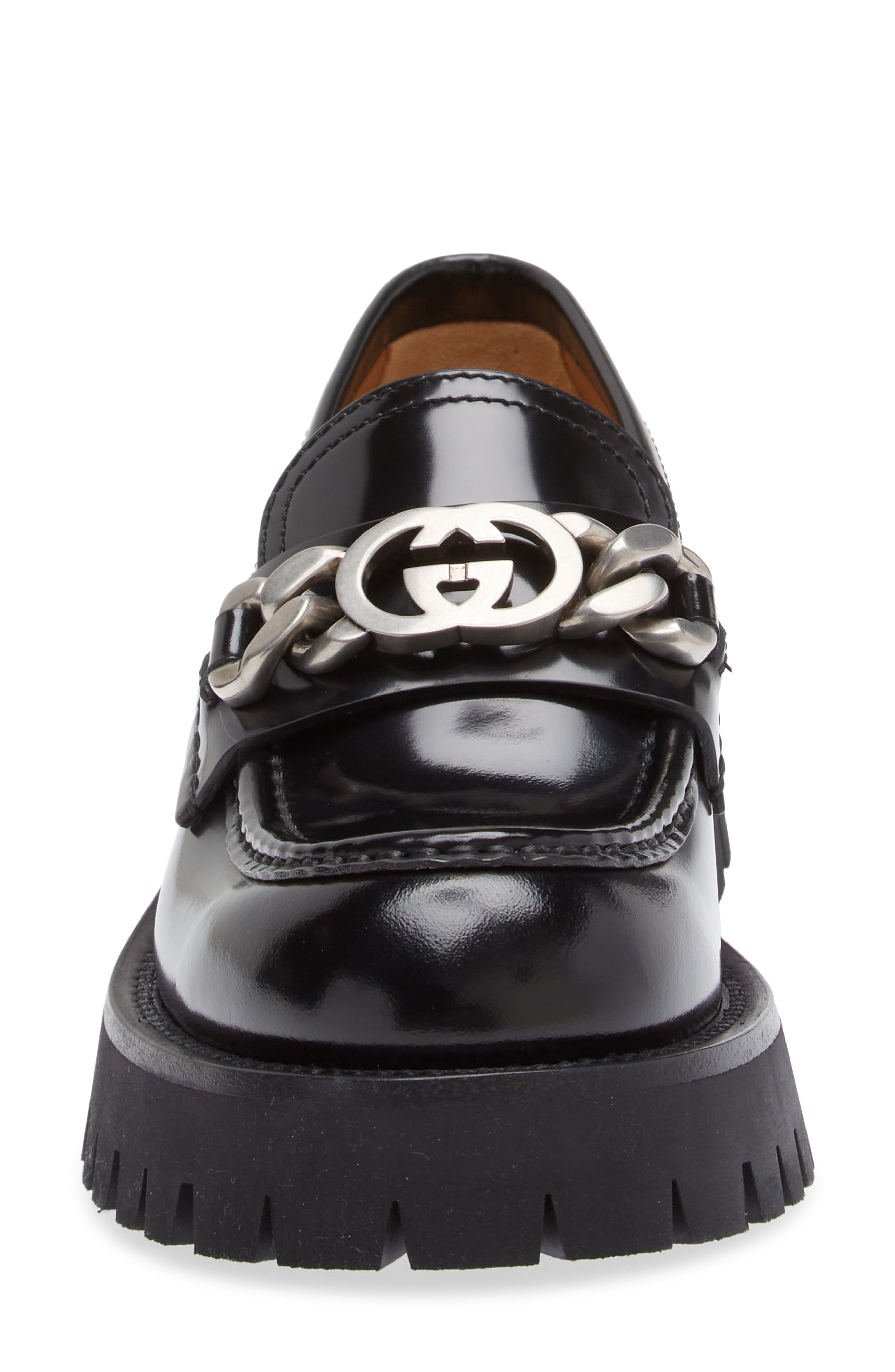 Gucci Jeanne Moc Toe Platform Loafer, Alternate, color, 