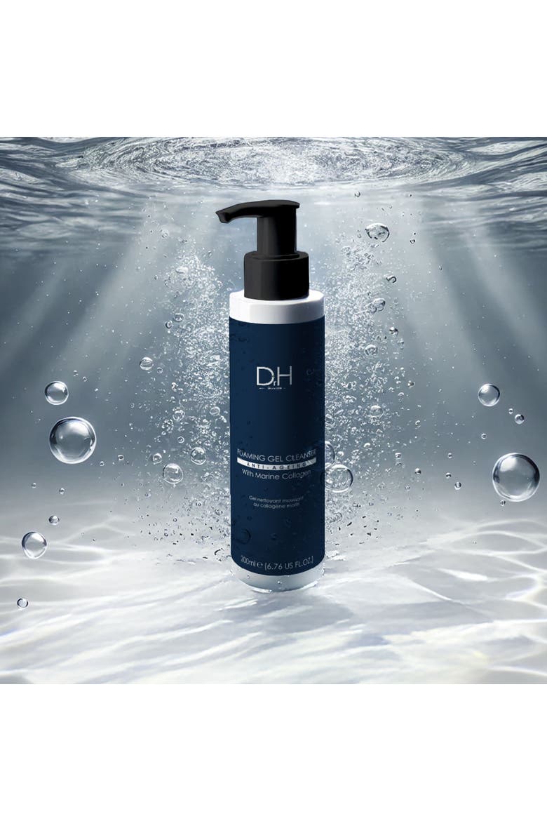 Foaming Gel Cleanser with Marine Collagen for Acne & Blemishes, Large Pores, Alternate, color, White