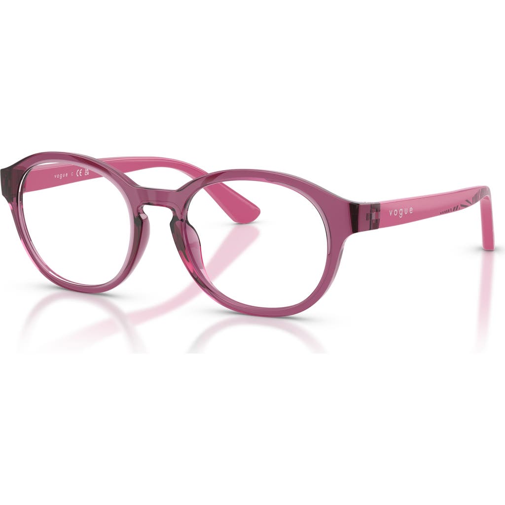 Vogue Eyewear 47mm Phantos Optical Glasses In Pink
