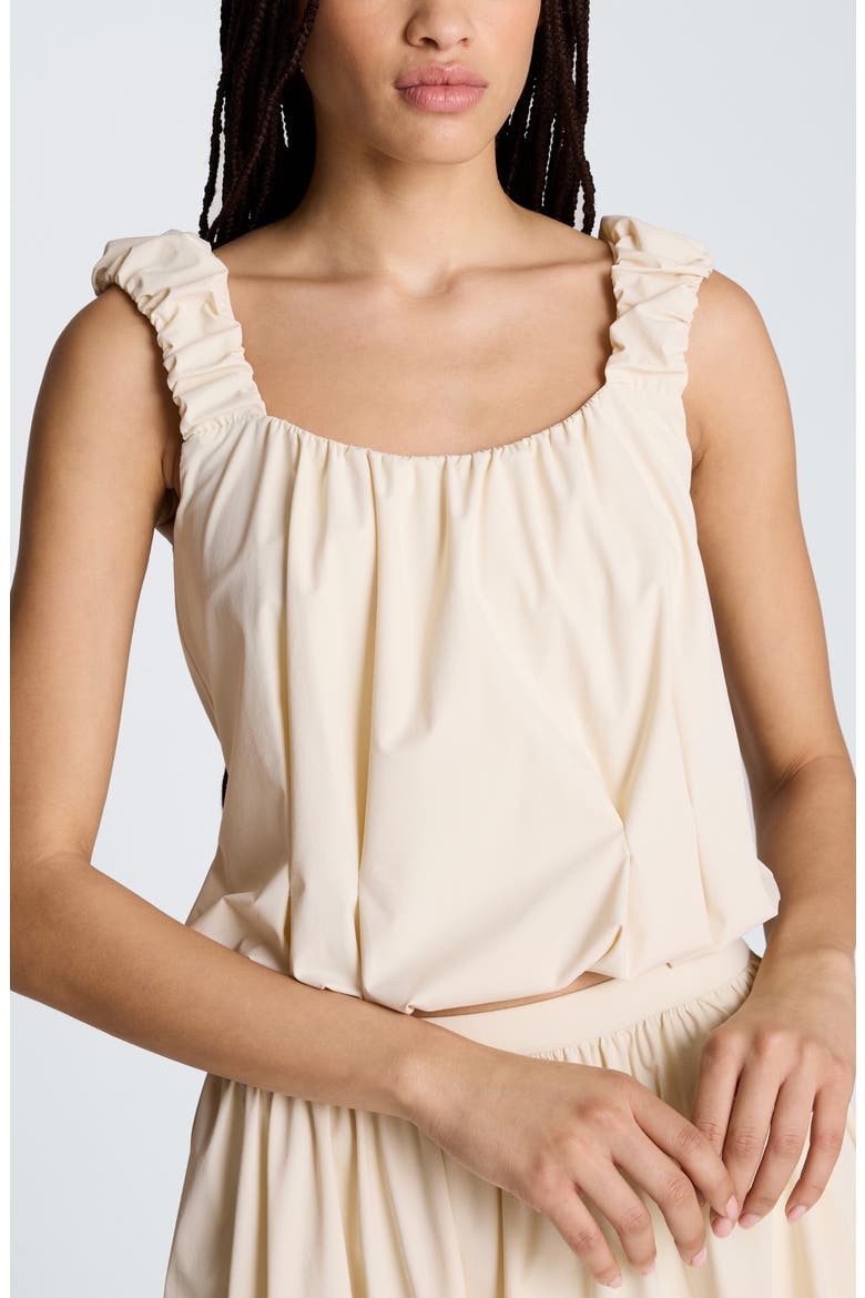 Ruched Crop Tank, Main, color, OYSTER