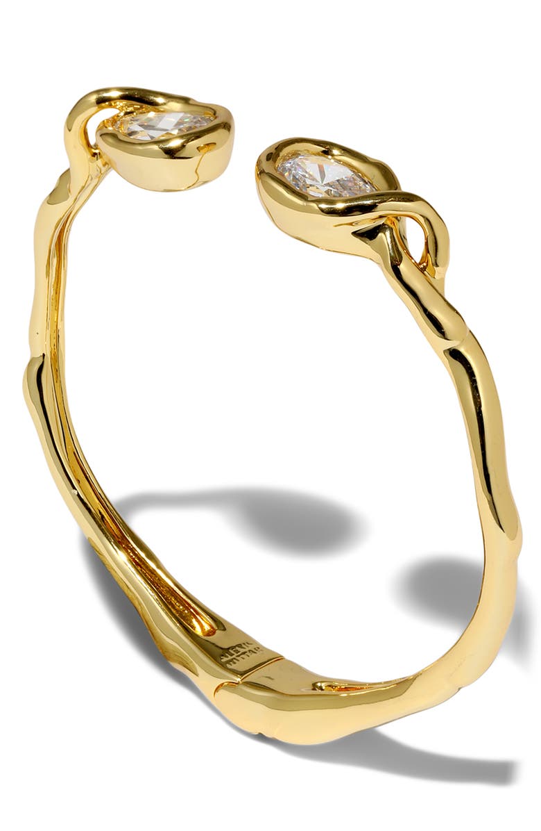 Alexis Bittar Asterales Floating Cuff Bracelet, Alternate, color, Gold Stones