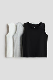 H&M 3-pack Cotton Vest Tops