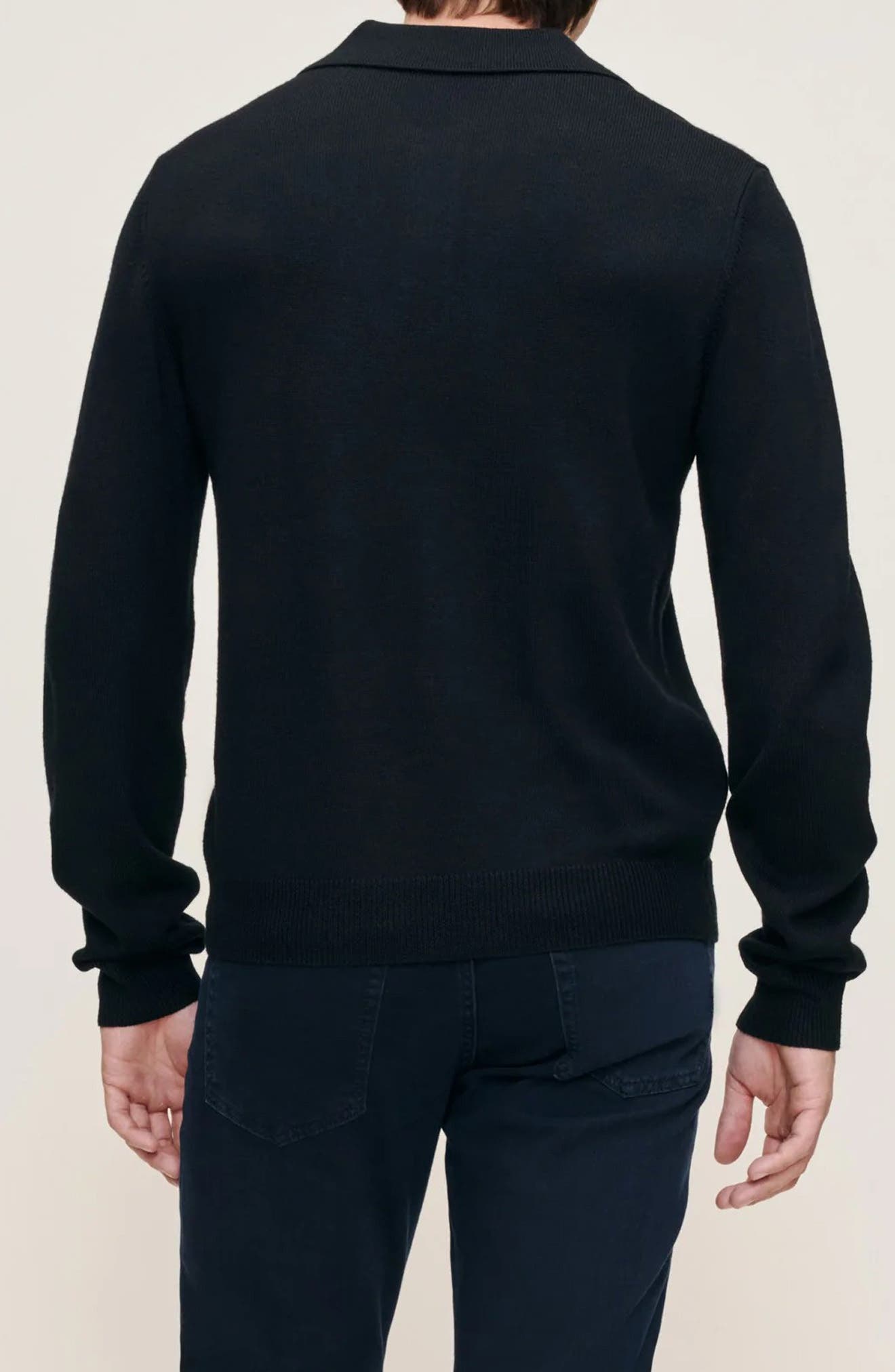 Merino Wool Polo Sweater - image 2