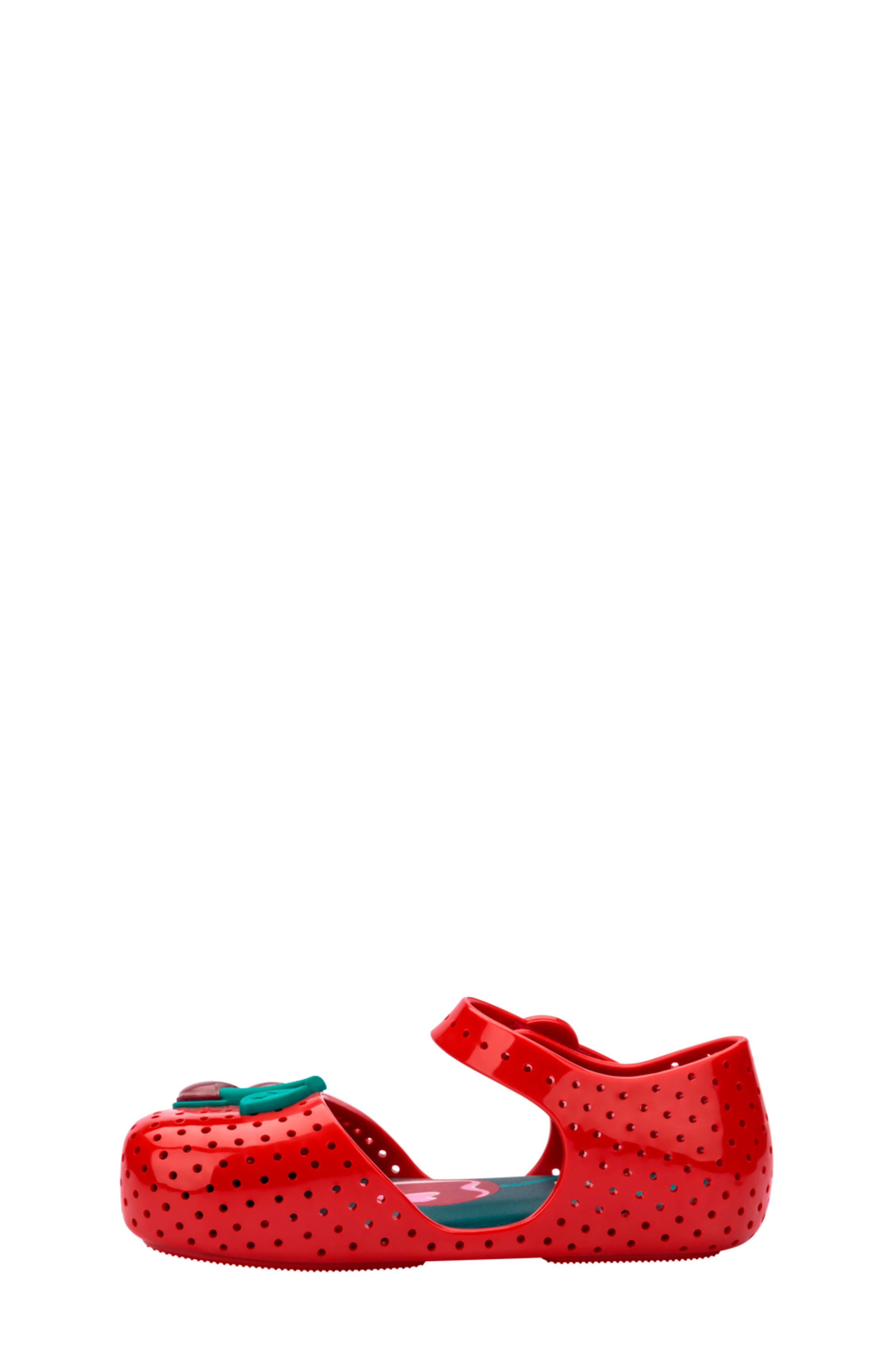 Kids' Furadinha Mary Jane Flat, Alternate, color, RED/ GREEN