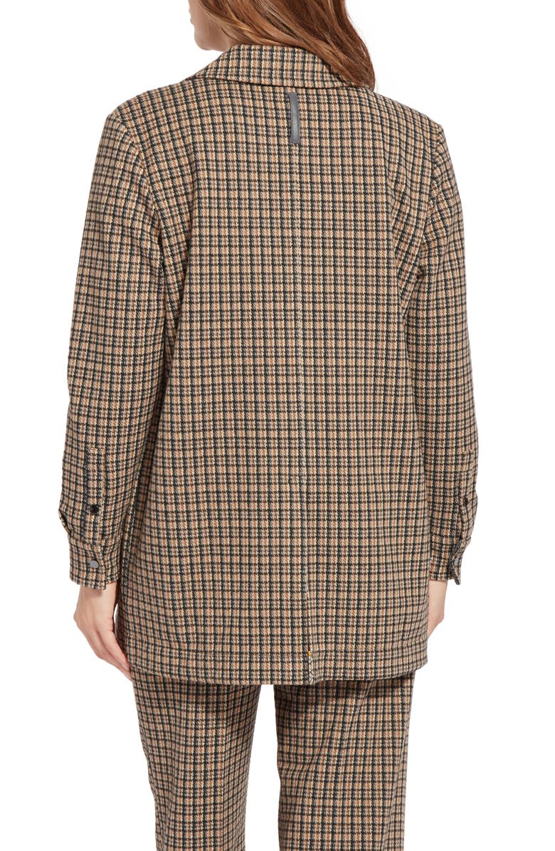 Lysse Nomad Houdstooth Plaid Overshirt, Alternate, color, Harriet Brushed Plaid