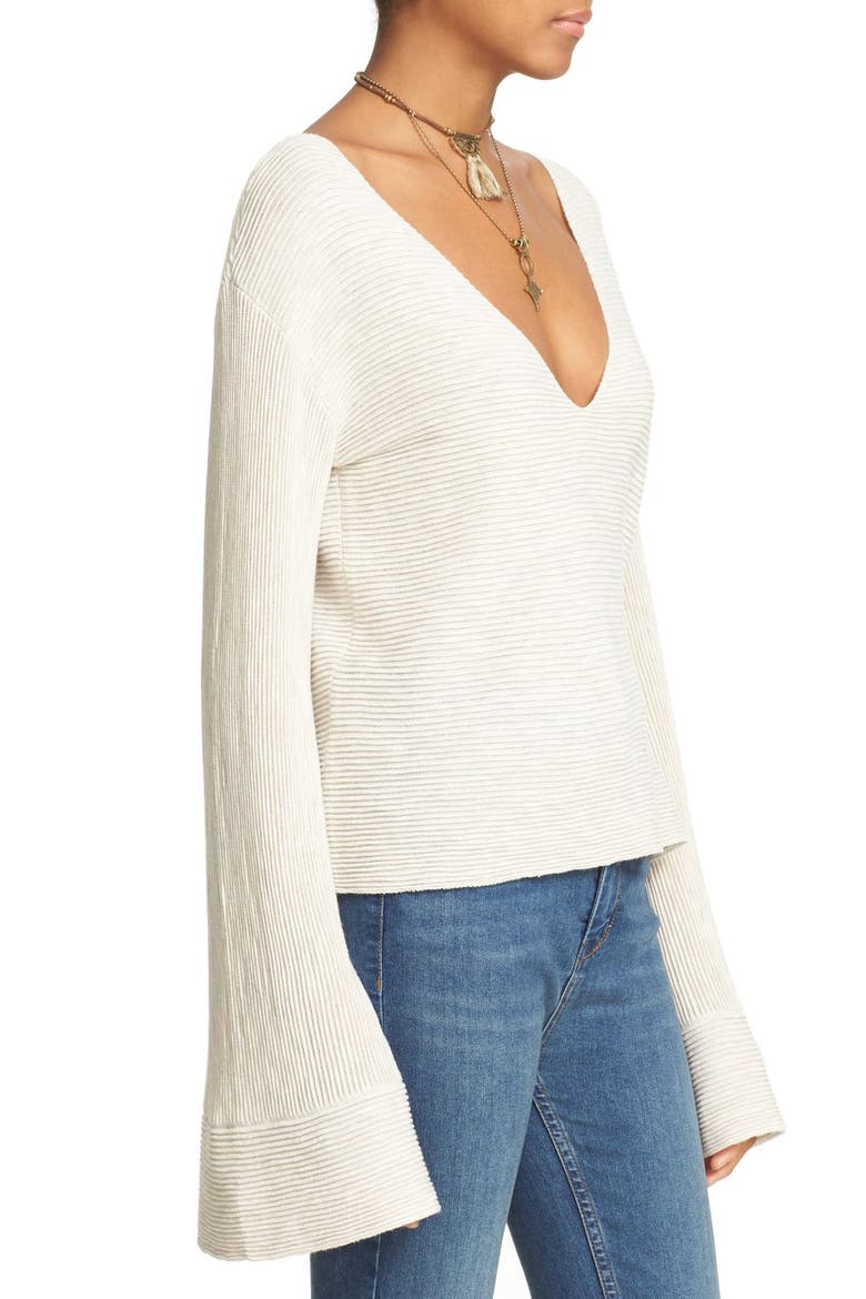 'Starman' Rib Knit Pullover, Alternate, color, IVORY