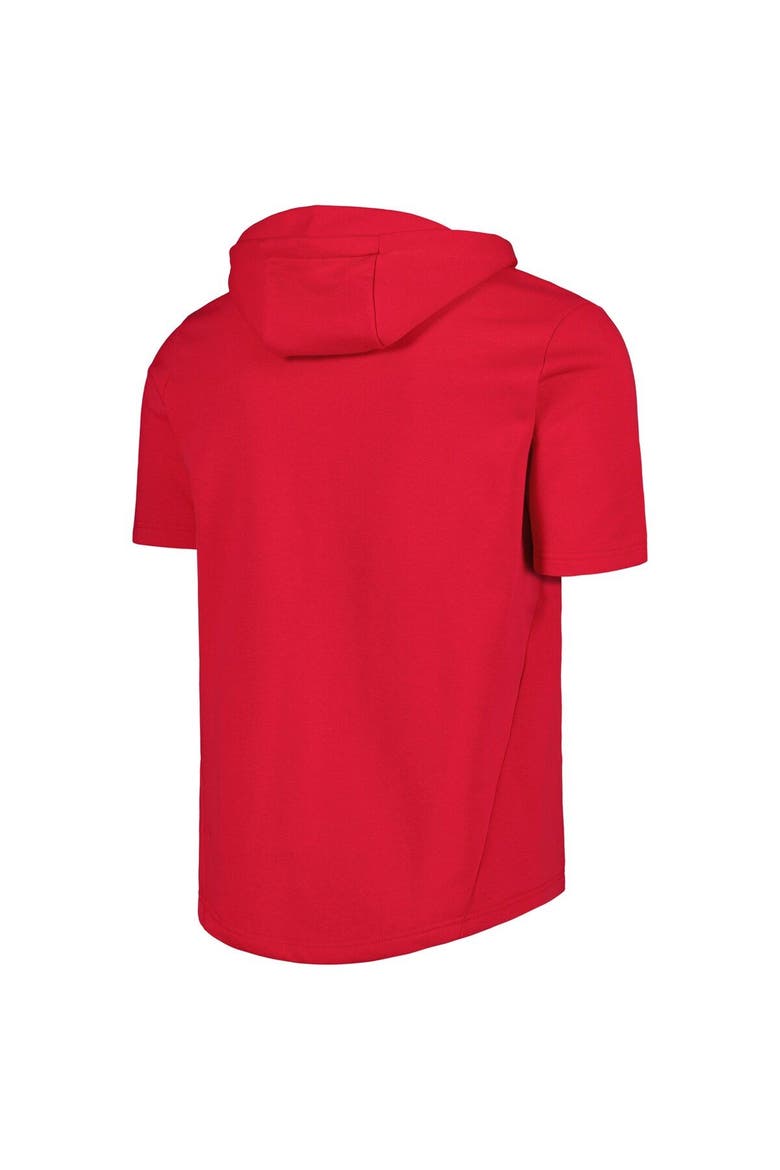 Men's Levelwear Red St. Louis Cardinals Recruit Full-Zip Short Sleeve Hoodie, Alternate, color, Red